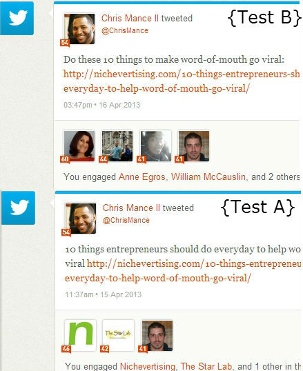 How to use Klout for A/B testing Twitter headlines and time of day viral sharing